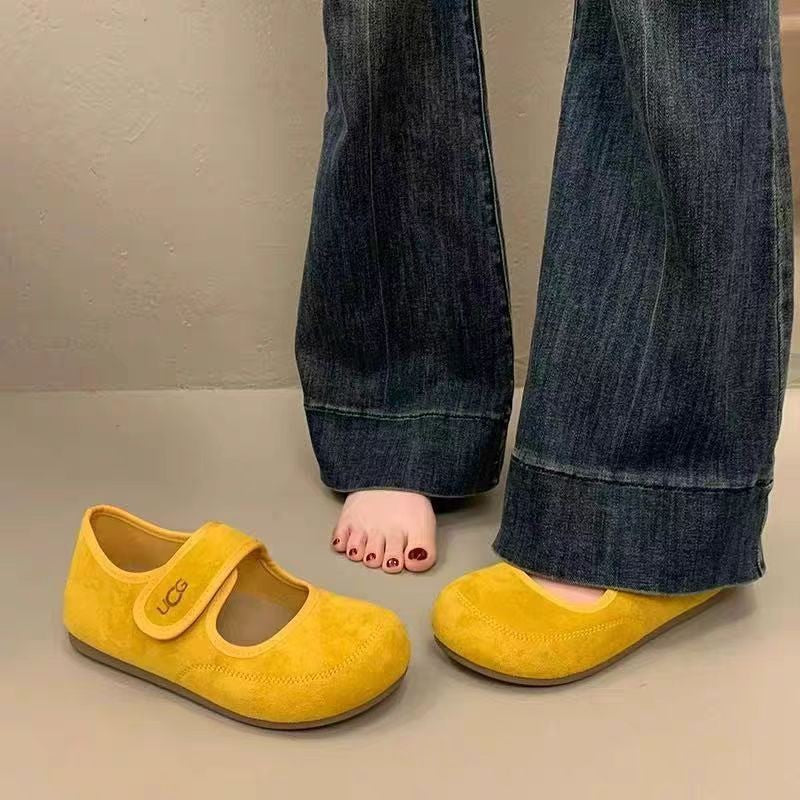 Damen Bequeme Mokassins mit verstellbarem Riemen und weichem Innenfutter R&B