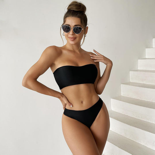Damen Bandeau-Bikini mit stylischen Cut-Outs R&B