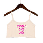 Damen modisches Crop-Top mit verzierten Trägern R&B