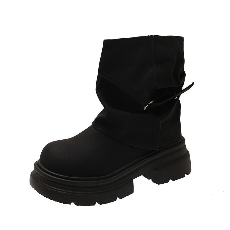 Damen Modische Stiefel mit hohem Schaft und flexibler Sohle R&B