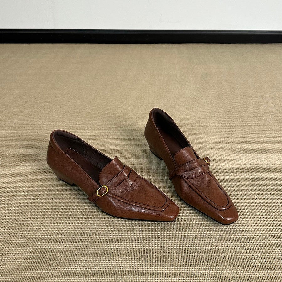 Damen elegante Ballerinas mit modischem Riemchen und hochwertiger Lederverarbeitung R&B