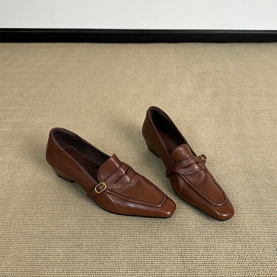 Damen elegante Ballerinas mit modischem Riemchen und hochwertiger Lederverarbeitung R&B