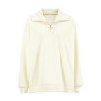 Damen Wärmender Fleece-Pullover mit hohem Kragen undziehbarem Reißverschluss R&B