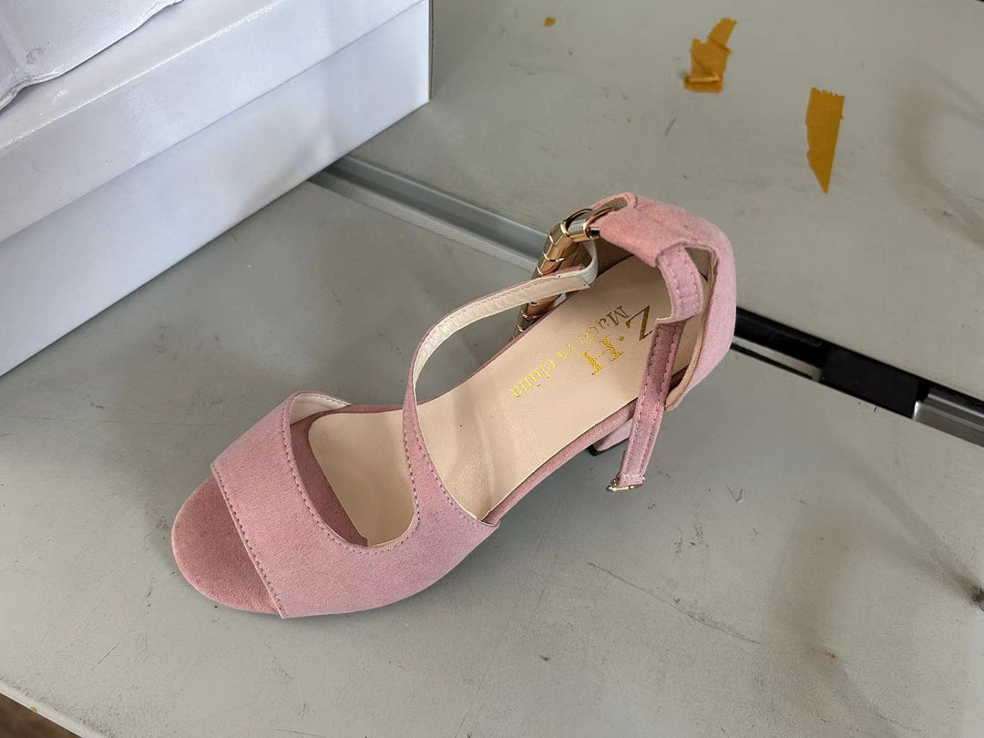 Damen Slingback-Pumps mit elegantem Riemendesign und modischem Absatz R&B