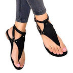 Damen Fußfreundliche Zehentrenner-Sandalen mit akzentuiertem Riemendesign R&B