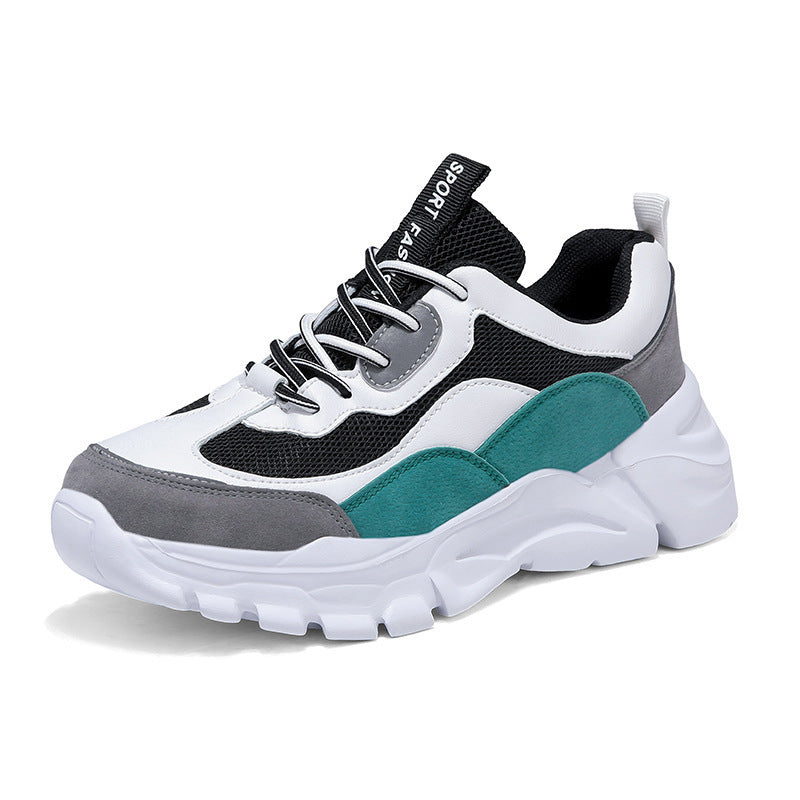 Damen nan klobiger Plateau-Sportschuh mit atmungsaktivem NetzgewR&Be und gepolsterter Innensohle R&B