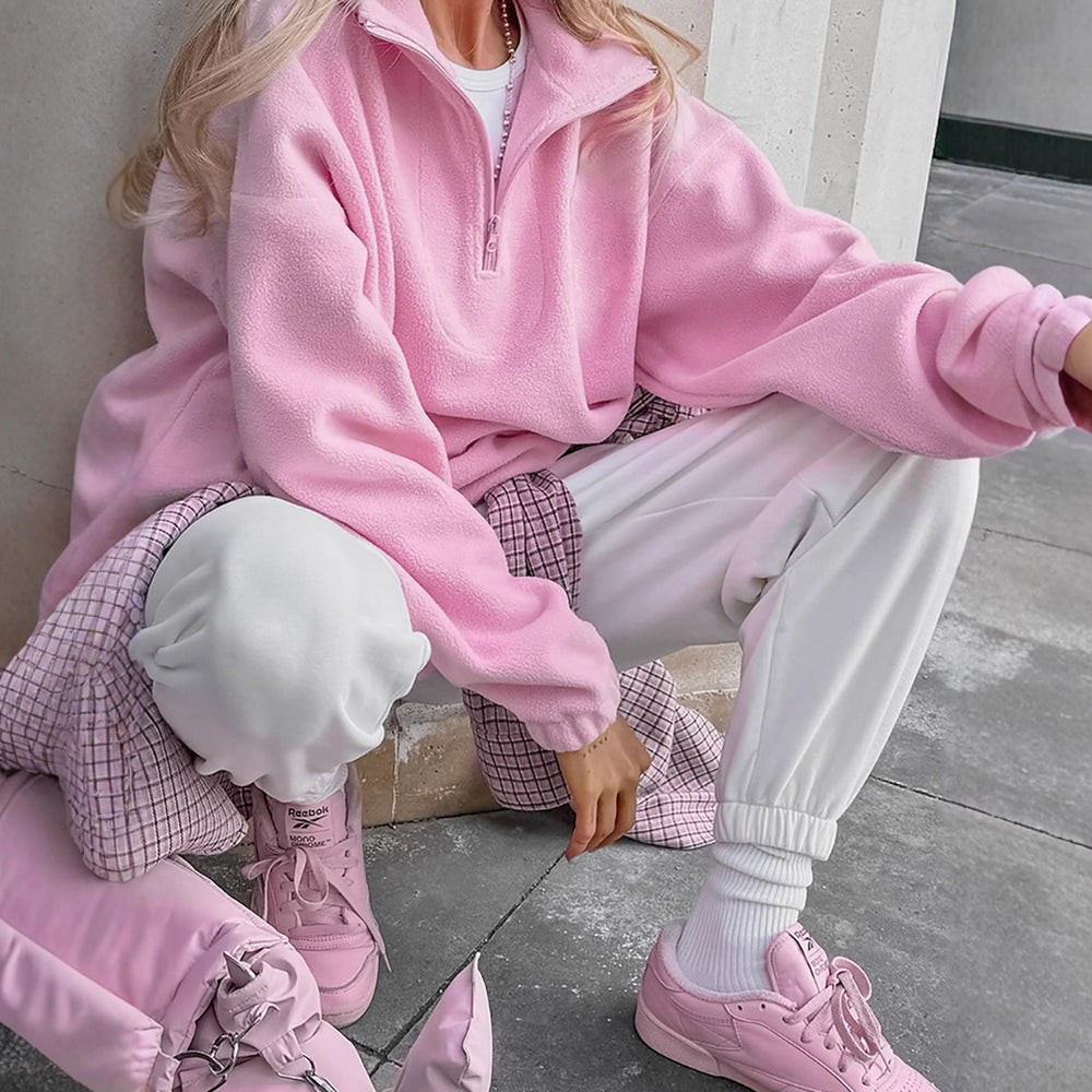 Damen Fleece Pullover R&B