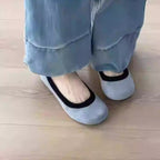 Damen Ballerinas mit modischem Leopardenmuster und bequemer Sohle R&B