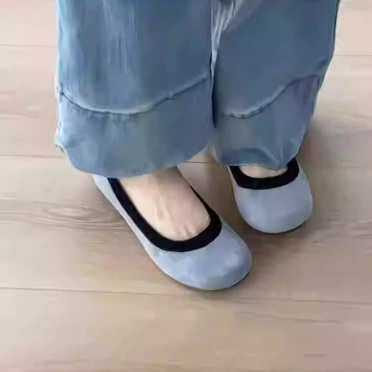 Damen Ballerinas mit modischem Leopardenmuster und bequemer Sohle R&B