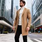 Herren eleganter Wollmantel R&B