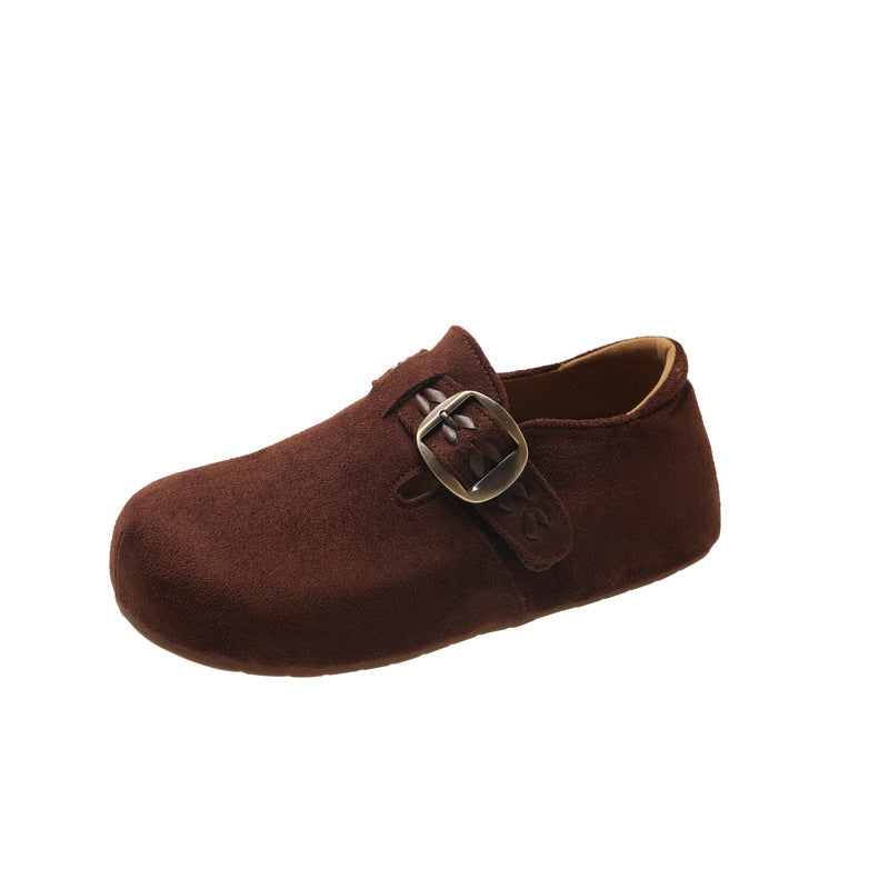 Damen Clogs mit komfortablem Kunstleder-Obermaterial und modischer Schnalle R&B