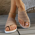 Damen Zehenstegsandalen mit atmungsaktivem Netzdesign und rutschfester Sohle R&B