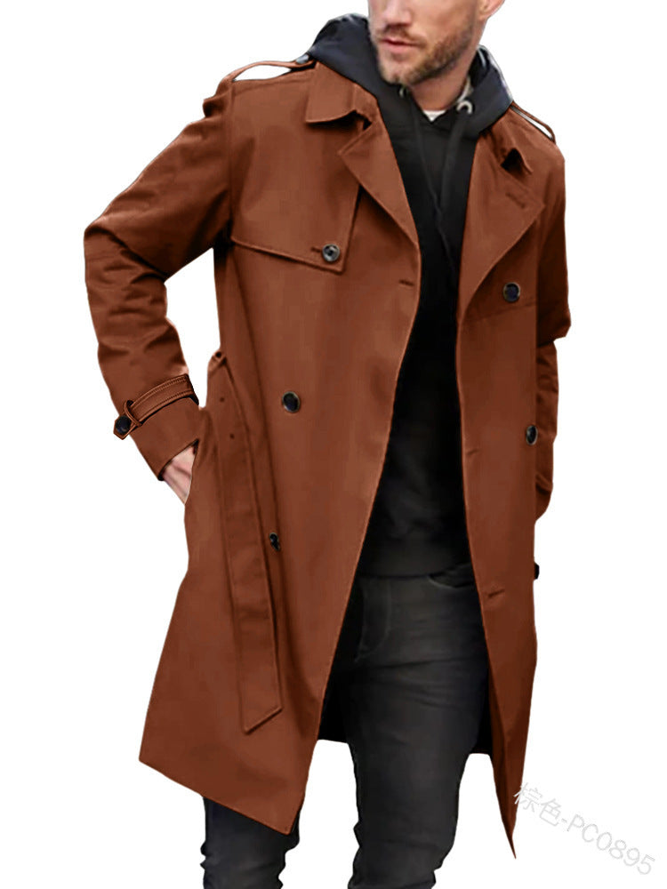 Herren Trenchcoat mit klassischem Stil R&B