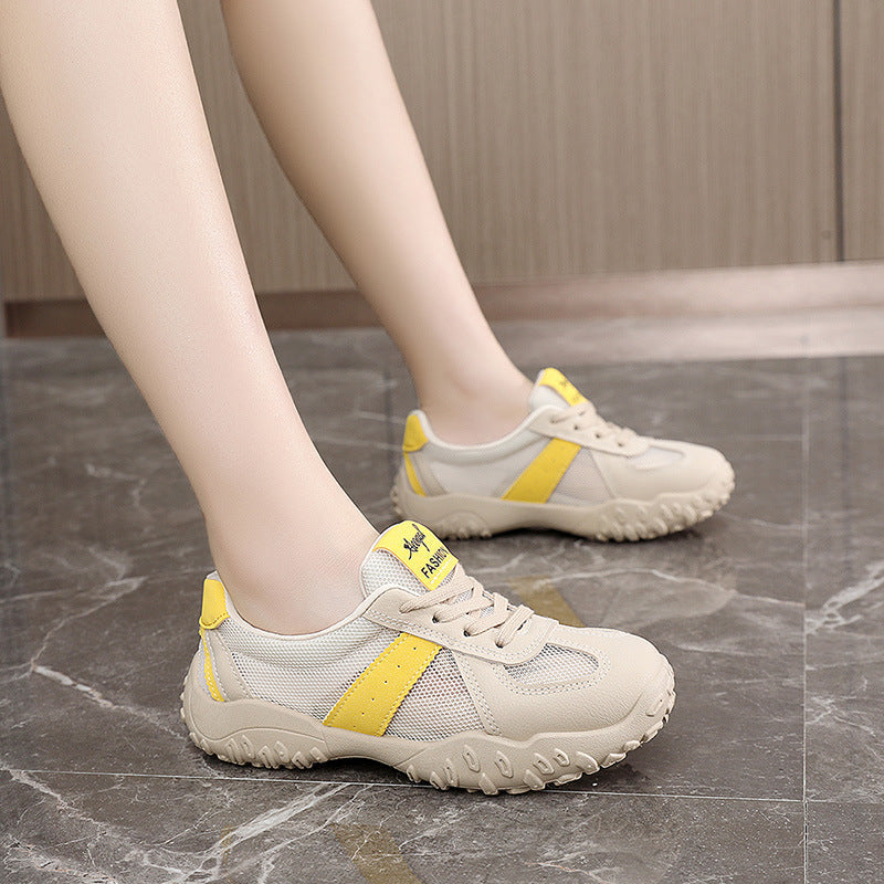 Damen Sportliche Freizeitsneaker mit atmungsaktiver Mesh-Oberfläche und rutschfester Sohle R&B