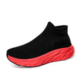 Damen Sportliche Knöchelsneaker mit elastischem Strickoberteil und rutschfester Sohle