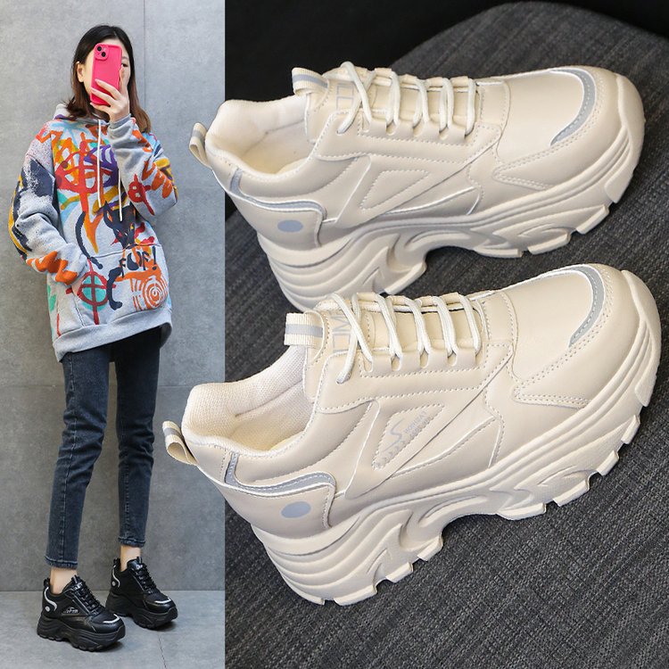 Damen Chunky Sneaker mit stabiler Plattform und atmungsaktivem Obermaterial R&B