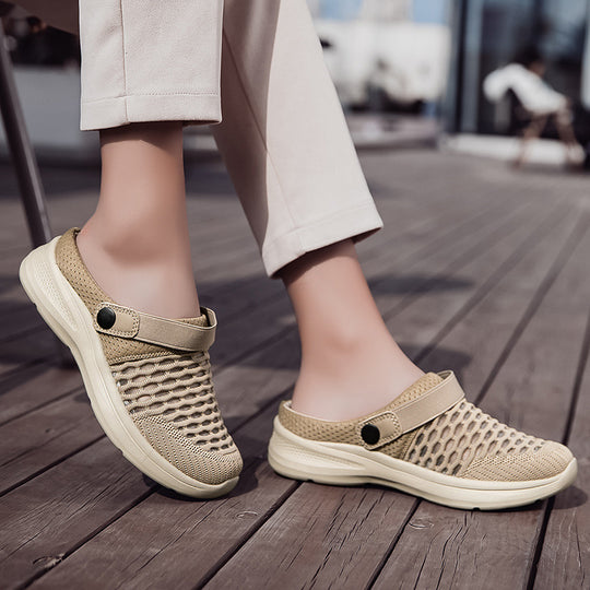 Damen Atmungsaktive Freizeitclogs mit praktischem Fersenriemen R&B