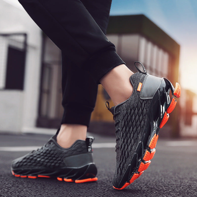 Damen Sportliche Lauf-Sneakers mit atmungsaktiver Struktur und dämpfender Sohle R&B