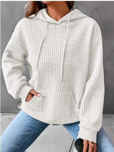 Damen Kapuzenpullover aus strukturiertem Material R&B