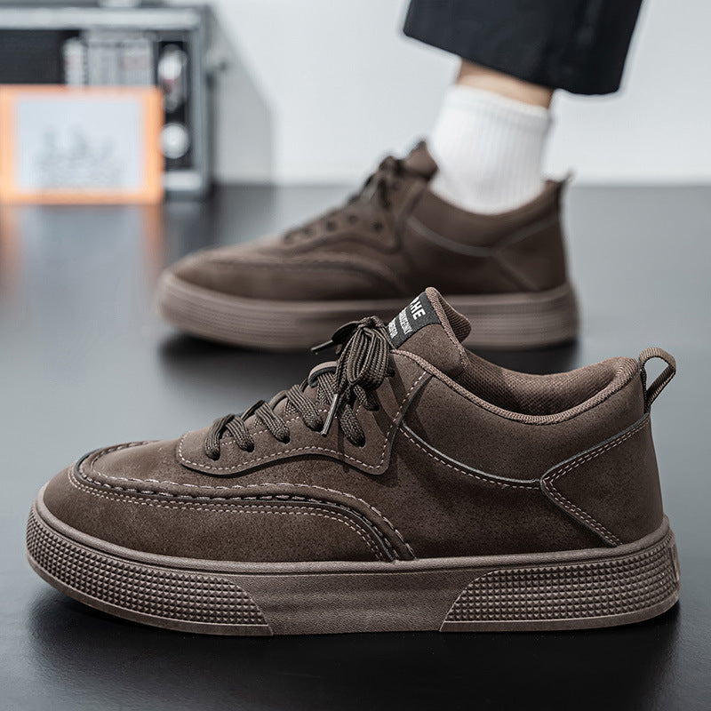 Damen entspannte Lifestyle-Sneaker mit samtigem Obermaterial und rutschfester Sohle R&B