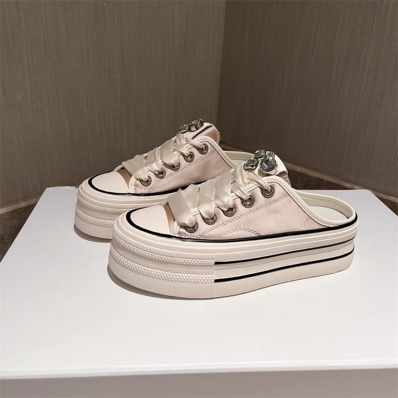 Damen modische Slip-On Sneakers mit glänzenden Details und komfortabler Sohle R&B