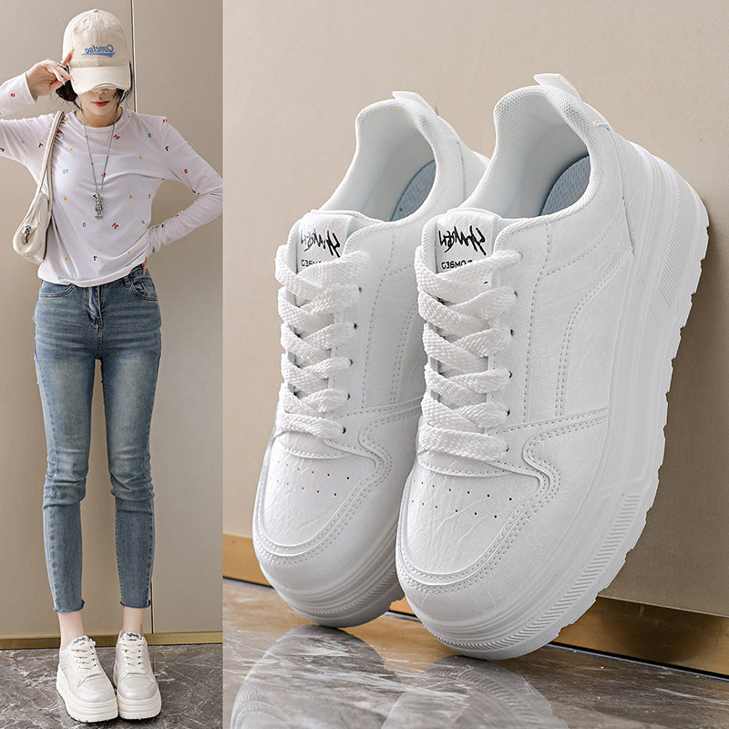 Damen Modische Chunky Sneakers mit elegantem Obermaterial und dämpfender Sohle R&B