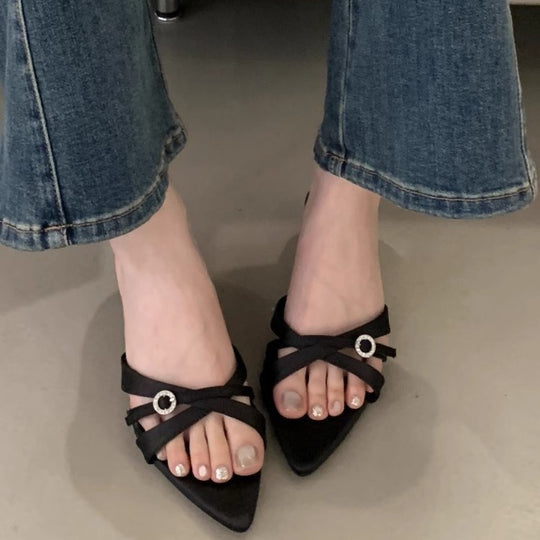 Damen elegante Slingback Pumps mit funkelndem Akzent R&B