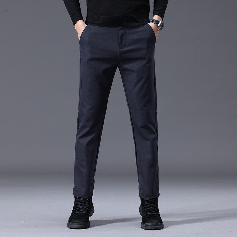 Herren entspannte Slim-Fit Hose mit praktischen Eingrifftaschen R&B