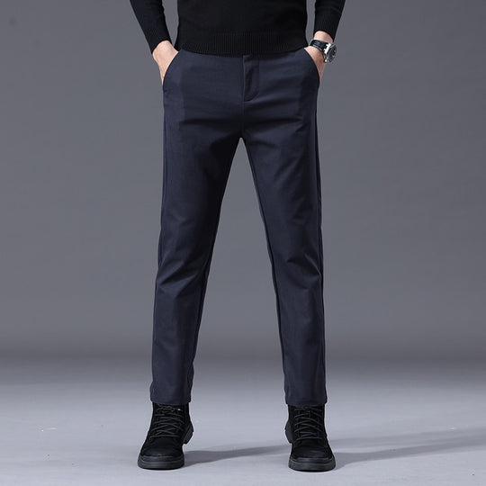Herren entspannte Slim-Fit Hose mit praktischen Eingrifftaschen R&B