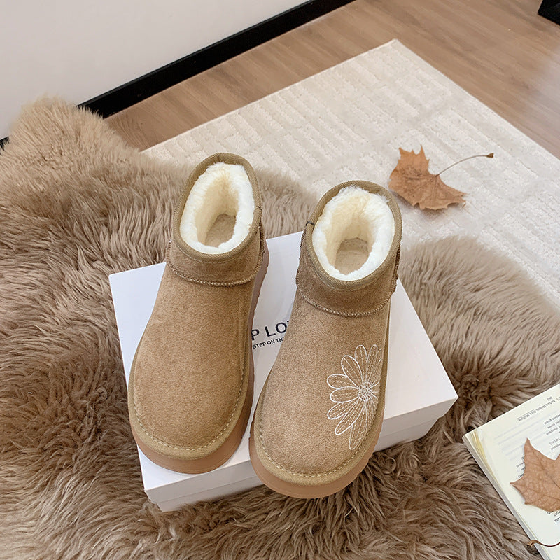 Damen bequeme Winterboots mit ergonomischem Innenfutter und rutschfester Sohle R&B