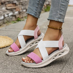 DamenSportliche Sandalen mit verstellbaren Riemen R&B