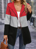 Damen Sportliche Übergangsjacke mit hohem Kragen und farblich abgesetztem Design R&B