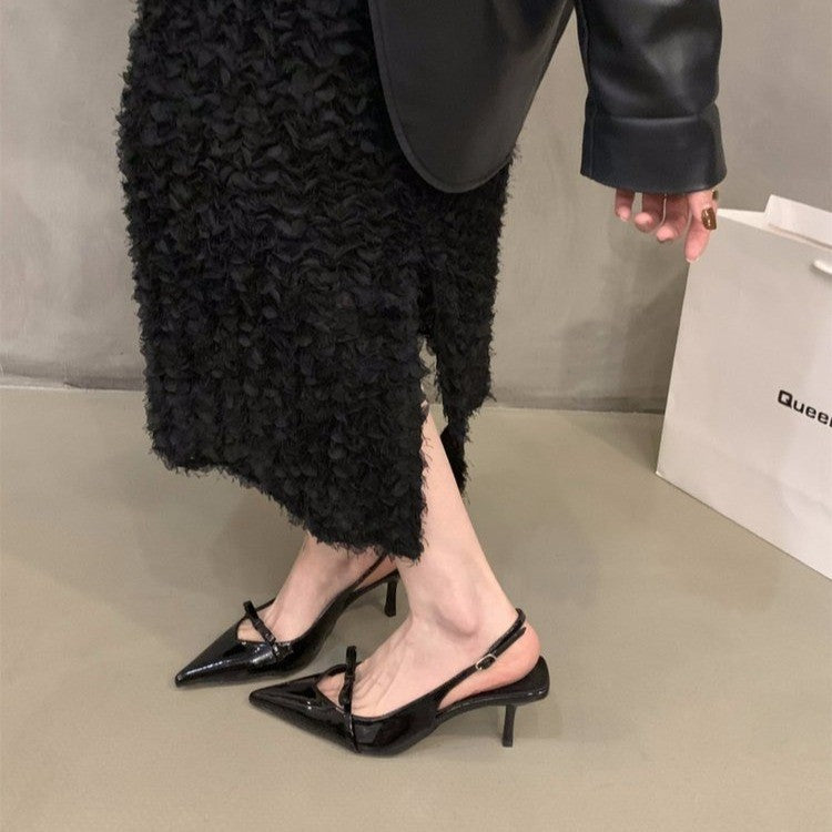 Damen Slingback-Pumps mit spitzem Design und elegantem Absatz R&B