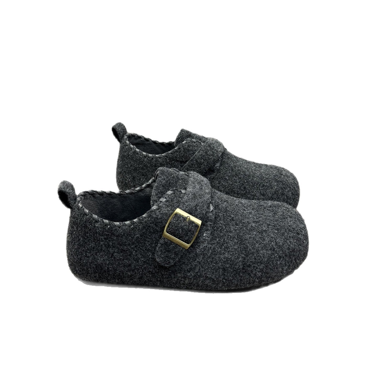 Damen Filzclogs mit dekorativem Schnallenverschluss R&B