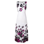 Damen Maxikleid mit Floralem Print und Praktischen Taschen R&B