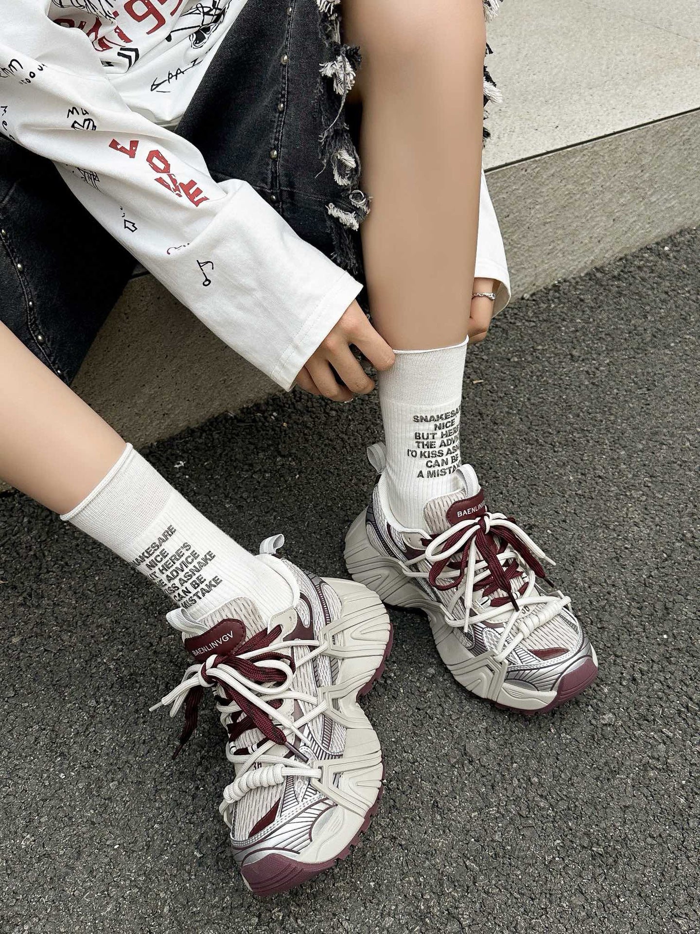 Damen Sportliche Sneaker mit atmungsaktivem Obermaterial und dämpfender Sohle R&B