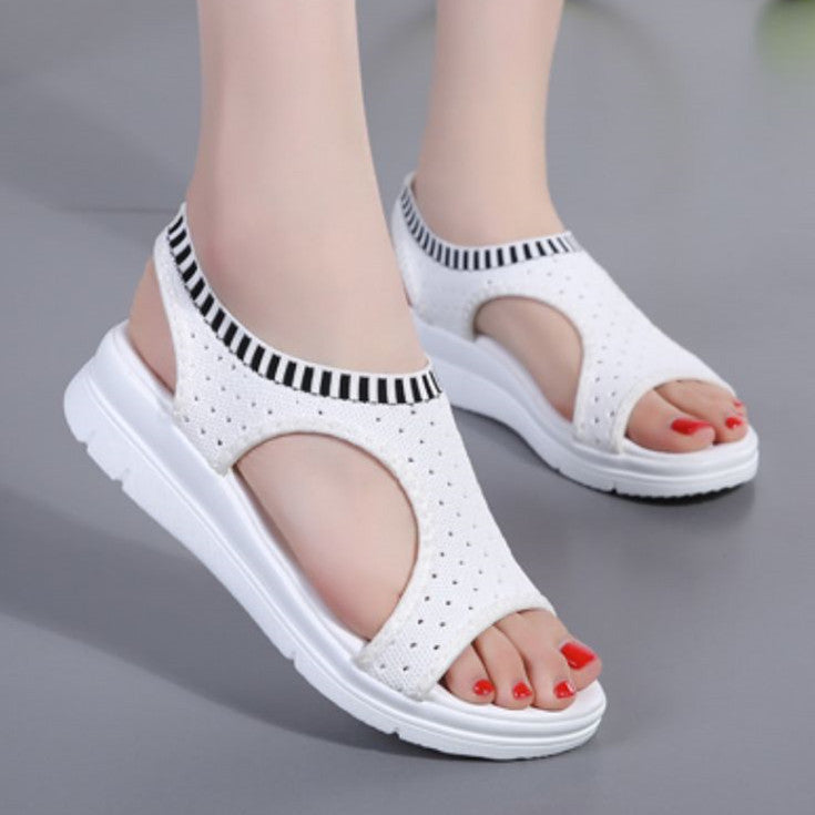 Damen Atmungsaktive Sandalen mit offener Zehenpartie und komfortablem Fußbett