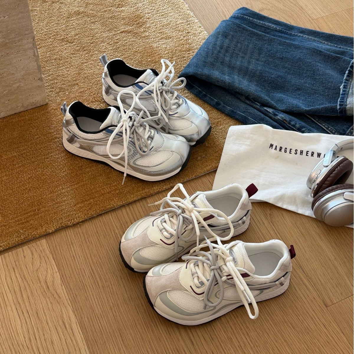 Damen Sportliche Lace-Up Sneaker mit atmungsaktiver Mesh-Oberfläche und dämpfender Sohle