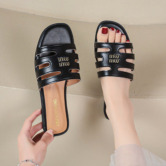 Damen offene Riemensandalen mit schnittigem Design R&B