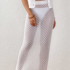 Damen Midikleid aus lockerem Häkelmaterial R&B