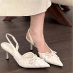 Damen Slingback-Pumps mit raffinierter Schleifen-Details und elegantem Design R&B