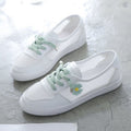 Damen Sportliche Sneakers mit atmungsaktiver Mesh-Oberfläche und floralem Detail
