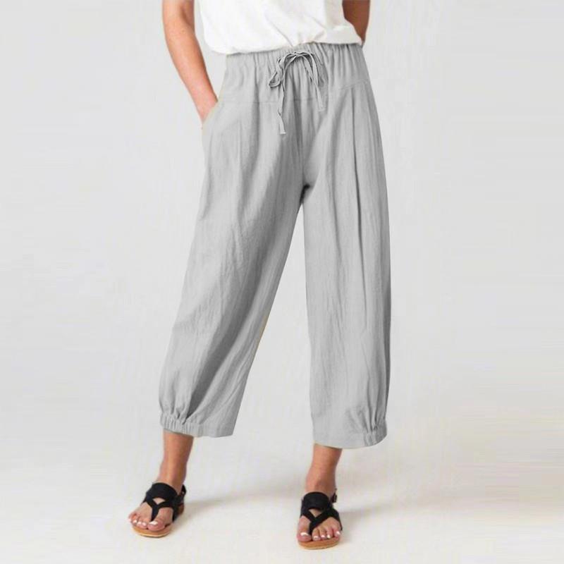 Damen Luftige Freizeithose mit verstellbarem Bund R&B