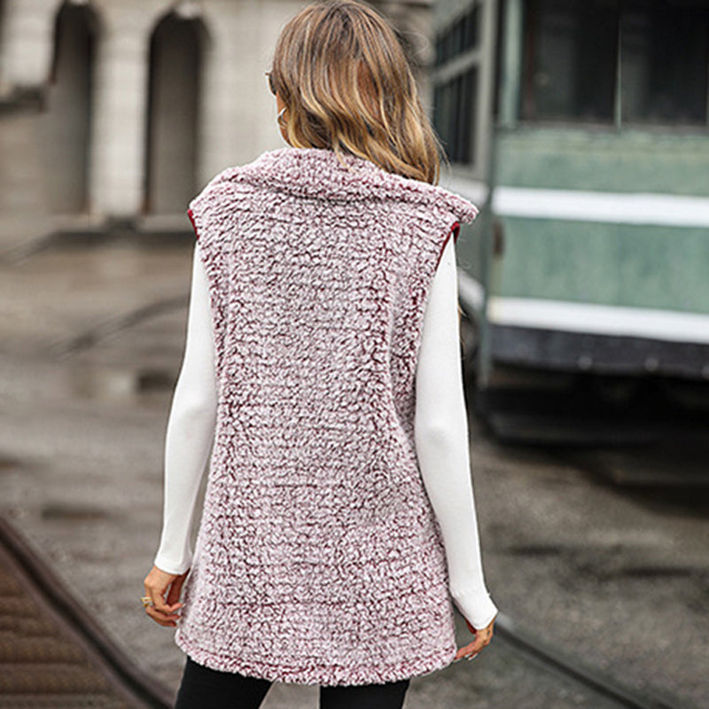 R&B | Plüschwesten Strickjacke