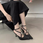 Damen elegante spitzeabsatz Schuhe mit verstellbaren Riemen R&B