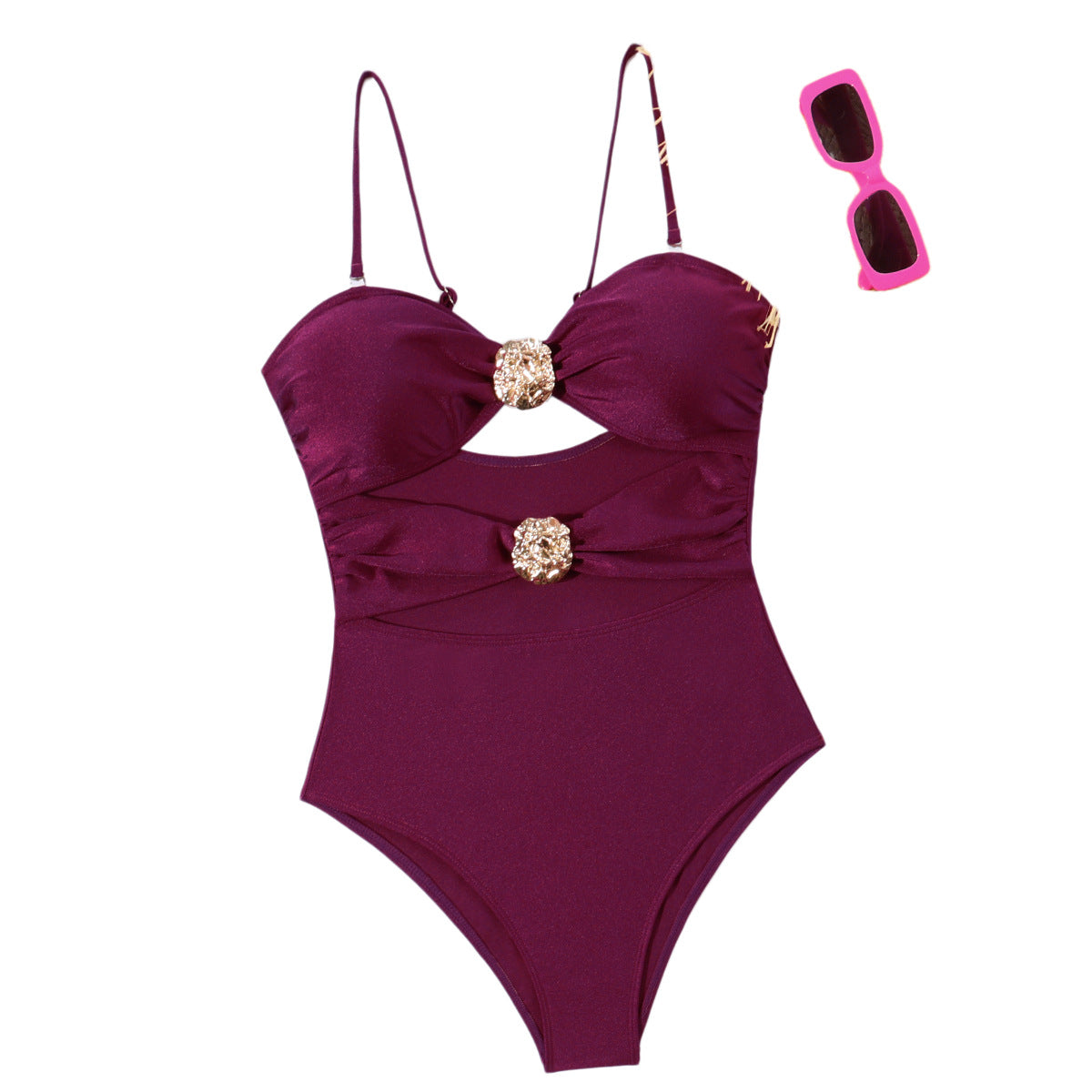 Damen Einteiliger Badeanzug mit raffinierten Schnürdetails R&B