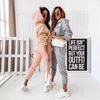 Damen Sportanzug mit lässigem Schnitt und elastischen Bündchen R&B