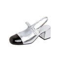 Damen Elegante Slingback-Pumps mit Perlenakzent
