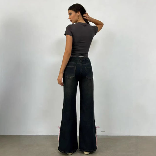 Damen Hochwertige vielseitige Jeanshose R&B