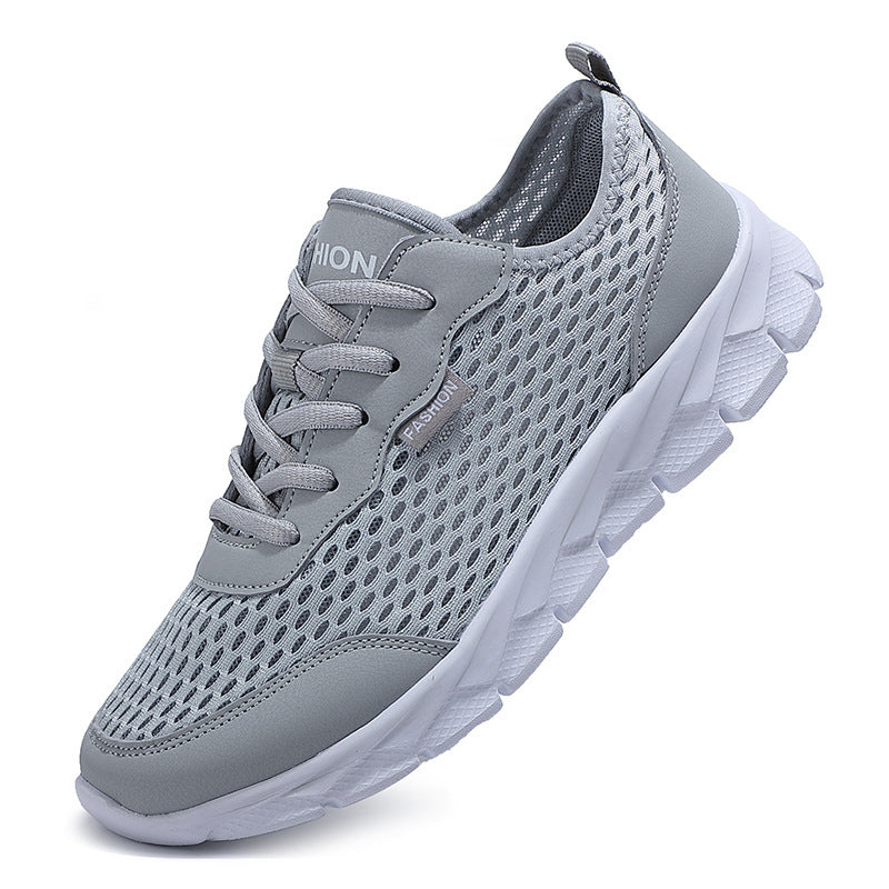 Herren nan leichter Netz-Sneaker mit elastischem Schlupfkragen und dämpfender Schaumsohle R&B